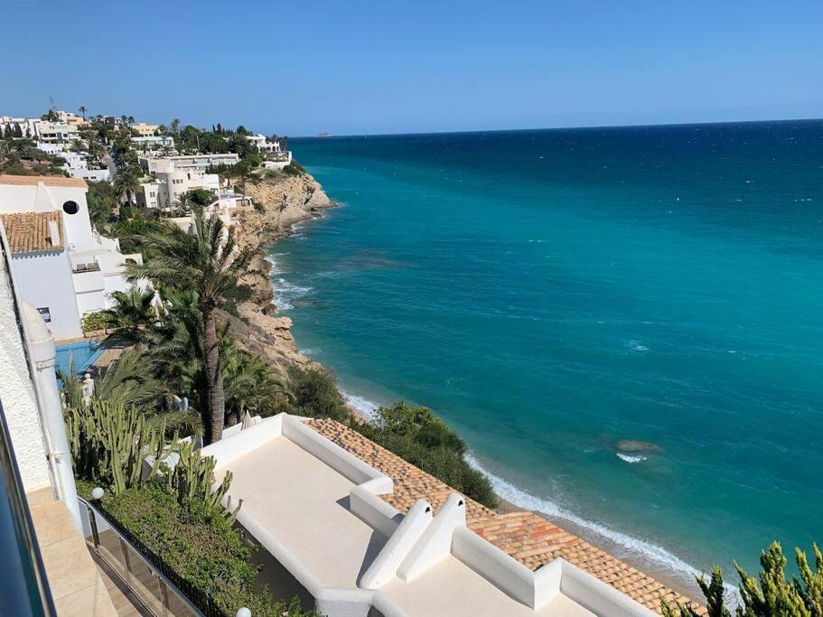 Preciosa Casa En Vilajoyosa Con Vistas Al Mar En Las Casas Colgantes Del Casco Antiguo Ла-Віла-Джойоза Екстер'єр фото